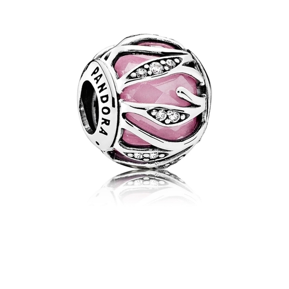 Pandora Nature's Radiance Charm, Pink and Clear Cubic Zirconia - Picture 1 of 6